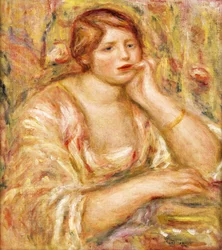 Frau mit Hand am Gesicht, 1919