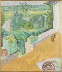 Hund auf der Terrasse, 1917