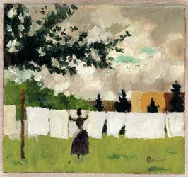 Femme Etendant du Linge, ca. 1892