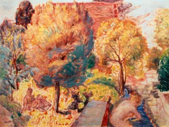 Landschaft mit Badenden