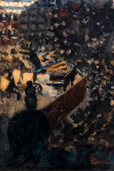 Das Konzert oder Das Lamoureux-Konzert, Detail, ca. 1895