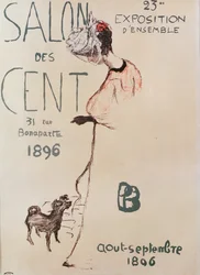 Werbeplakat für die 23. Ausstellung des Salon des Cent, 1896