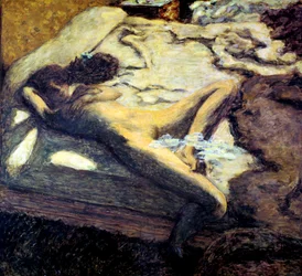Frau, die auf einem Bett liegt, oder Die träge Frau, 1899