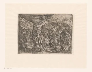 Tanzende Nymphen und Satyrn in einer Landschaft