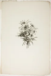 Blumenstrauß mit Narzissen, aus der Sammlung verschiedener Blumensträuße, erfunden und gezeichnet von Jean Pillement und graviert von P. C. Canot
