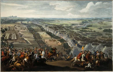Die Schlacht von Poltawa am 27. Juni 1709, nach 1724