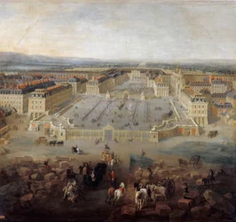 Ansicht des Schlosses von Versailles vom Place d