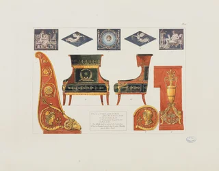 Details eines Schlafzimmers in Paris, aus 