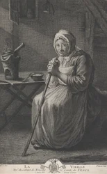 Die alte Frau, aus dem Büro des Grafen von Vence, 1782-97