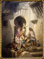 Frauen von Algier, Innenhof