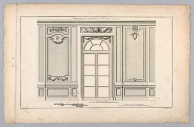 Wandinnenraum mit Tür