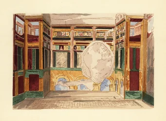 Oecus oder Salon im Haus des Labyrinths
