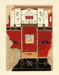 Paneel aus einem Haus in Region III, Pompeji