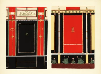 Paneele im Gebäude von Eumachia, Pompeji