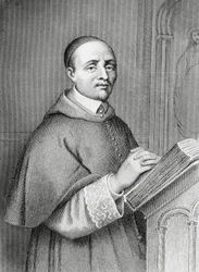 Porträt von Giulio Alberoni (1664-1752), italienischer Kardinal und Staatsmann, Premierminister von Philipp V. von Spanien, Gravur von Pierre-Gustave-Eugene Staal (1817-1882)