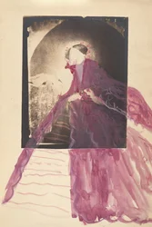 [Die Gräfin am Tisch mit der Hand am Gesicht], 1860er