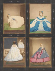 Variationen der Elvira- und Ritrosetta-Kleider, 1861-67