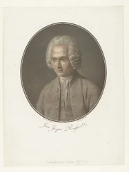 Porträt von Jean-Jacques Rousseau