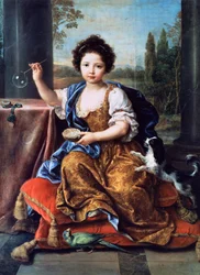 Porträt von Louise Marie Anne de Bourbon oder Mademoiselle de Tours (1674-1681)