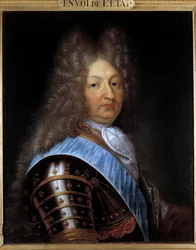 Porträt des Großen Dauphin (1661-1711), Sohn von Ludwig XIV. Gemälde von Pierre Mignard (1612-1695) 17. Jahrhundert