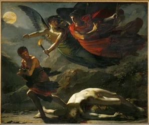 La Justice et la Vengeance divine poursuivant le Crime, Gerechtigkeit und göttliche Rache verfolgen das Verbrechen