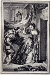 Le Calendrier des Aniards - in „Erzählungen und neue Verse“ von Jean La Fontaine. 1776. Illustration von P.P. Choffard