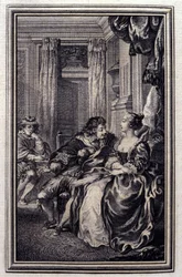 Le Magnifique - in „Erzählungen und neue Verse“ von Jean La Fontaine. 1776. Illustration von P.P. Choffard.