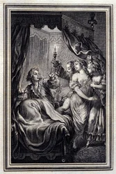 Wir bemerken nie alles - in „Erzählungen und neue Verse“ von Jean La Fontaine. 1776. Illustration von P.P. Choffard