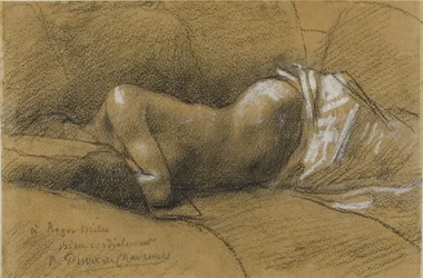Studie einer schlafenden Frau, um 1867