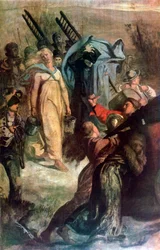 Die Dorffeuerwehr, (Detail), 1857