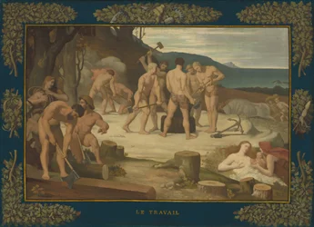 Arbeit, ca. 1863