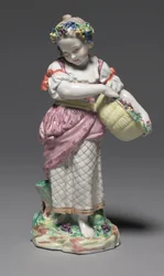 Frühling, hergestellt von der Bristol Porzellanmanufaktur, ca. 1775