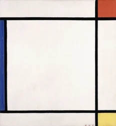 Komposition III mit Rot, Gelb und Blau