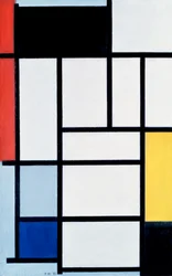 Komposition mit Rot, Gelb und Blau