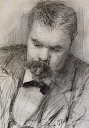 Porträt von Frits Mondrian, 1898