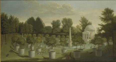 Blick auf den Orangenbaumgarten, Chiswick House