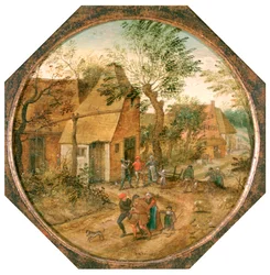 Durchgang durch das Dorf