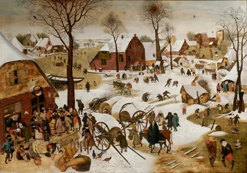 Die Volkszählung in Bethlehem, frühes 17. Jahrhundert