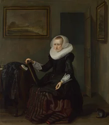 Eine Frau, die einen Spiegel hält, 1625