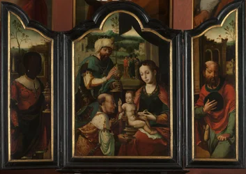 Triptychon mit der Anbetung der Könige