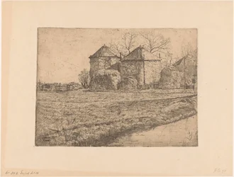 Bauernhof mit zwei Heuschuppen