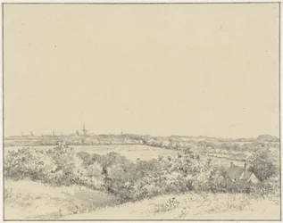 Ansicht von Haarlem, von den Dünen aus gesehen