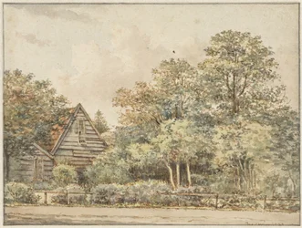 Haus in bewaldeter Umgebung