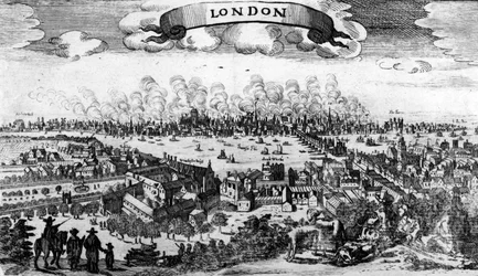 Flugblatt des Großen Brandes von London, 1666