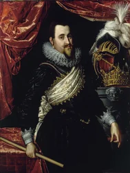 Porträt von König Christian IV. von Dänemark 1577-1648, um 1615