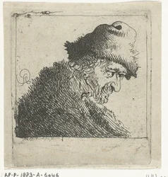 Porträt eines alten Mannes mit Pelzmütze