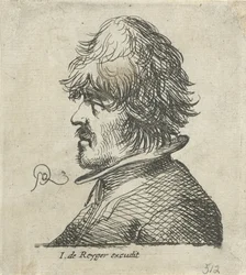 Porträtbüste eines Mannes mit Fischermütze