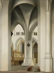 Ansicht des Chors der Kirche St. Bavo in Haarlem