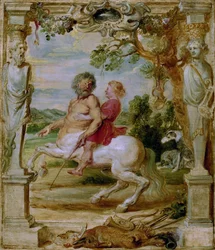 Achilles wird vom Zentauren Chiron erzogen, 1630-1635