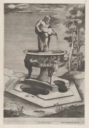 Speculum Romanae Magnificentiae: Ein Brunnen und Becken